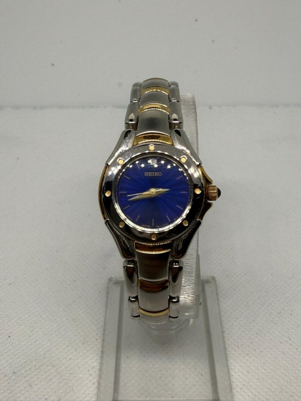 Seiko Women's Blue Dial Two-Tone Quartz Bracelet Watch SXGJ74 1N01-0CW0